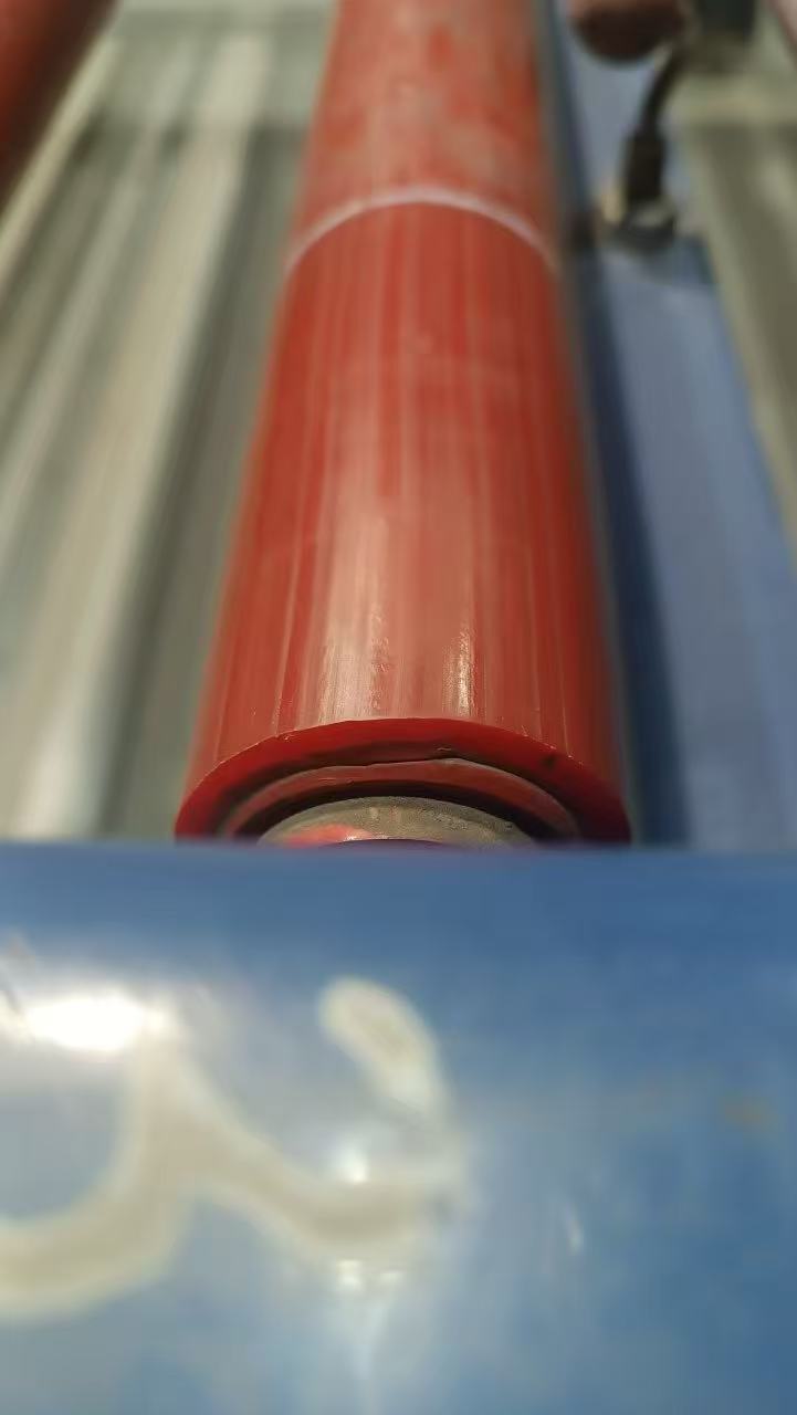 RED RUBBER CONVEY ROLLER